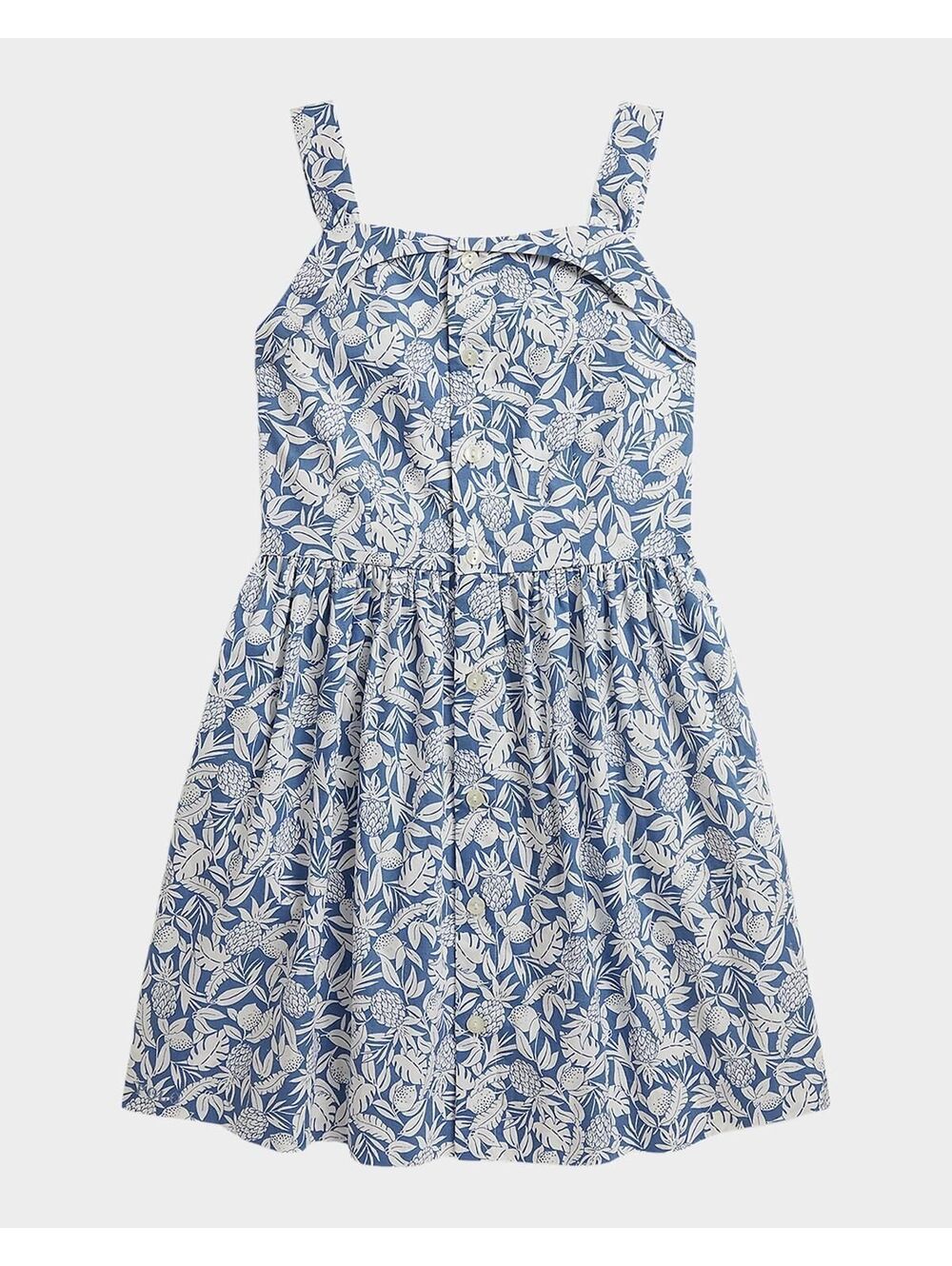 Little Girl & Apos;s & Girl & Apos;s Pineapple-Print Smocked Cotton Dress